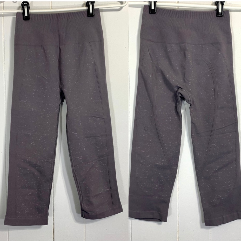 Lululemon High Rise Capri Leggings 4 Light Purple